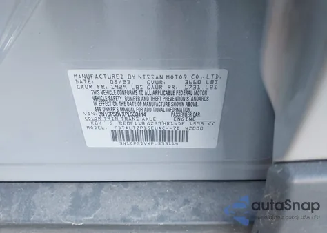 2023 Nissan Kicks Sr Xtronic Cvt from USA, damaged, VIN 3N1CP5DVXPL533114